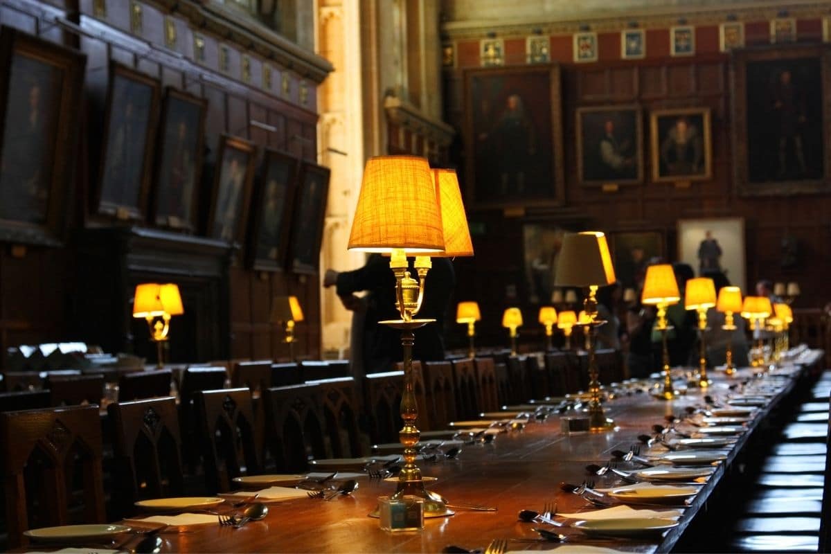 Hogwarts School of Witchcraft and Wizardry dining room